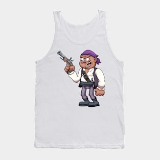 Pirate With Pistol Tank Top